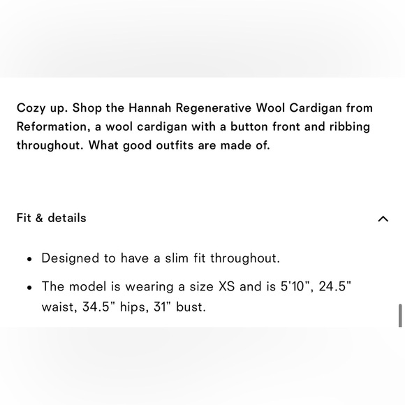 NWT Reformation Hannah Crew Cardigan in Lemon Icing - Picture 8 of 11